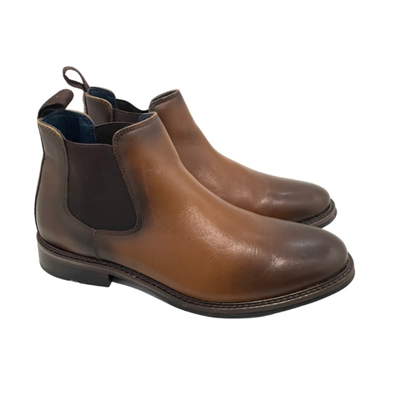 Johnston & Murphy Mens XC Flex Raleigh Chelsea Tan Full Grain 20-1302 - Picture 1 of 6